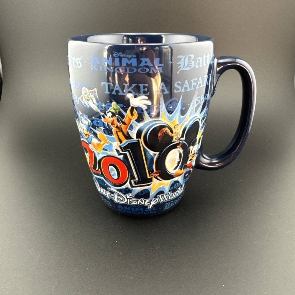 Walt‎ Disney World Parks Coffee Mug Raised 2010 Celebration Mickey Mouse Pixar